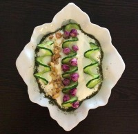 تزئین ماست وخیار