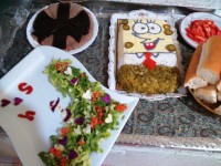 نهار ما سالاد الویه و دسر شکلاتی