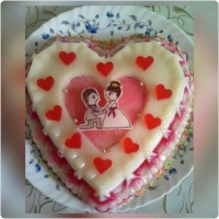 ژله قلبی راه راه