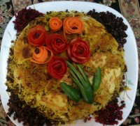 برنج مخلوط با سبزیجات