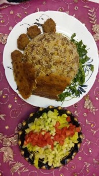 عدس پلوی خوشمزه