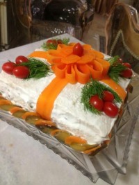 تزیین سالاد الویه