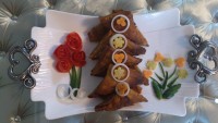سمبوسه قارچ و سوسیس