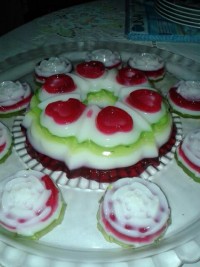 ژله های خوشگل و خوشمزه من خیلی براشون زحمت کشیدم لایک