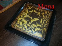 کیک دو رنگ (زبرا کیک)