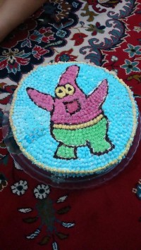 کیک با طرح پاتریک