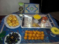 سفره ی ساده و بی ریای افطار من