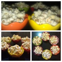 پاپ کورن و پنیر