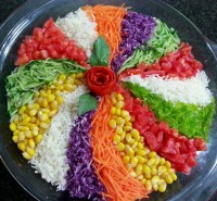 بازم سالاد رنگی رنگی