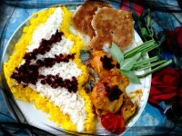 زرشک پلو و مرغ