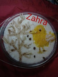 نقاشی روی شیربرنج