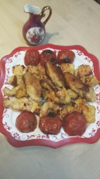 جوجه کباب زغالی