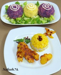 سالاد توپی و مرغ گیسو