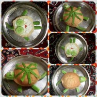 تزئین بشقاب کودک