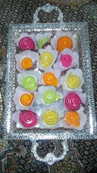 ژله رولی یا فرفره ای