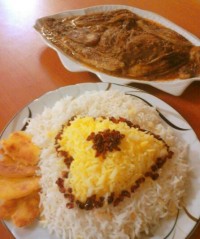 سبزی فسنجون با برنج