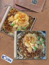 گل رز با سیب زمینی