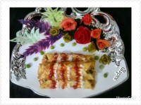 کرپ قارچ و مرغ
