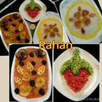 سفره افطاری،پلو وقیمه وسالاد