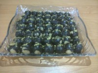 دسر شیرعسلی بارویه شکلات اب شده