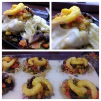 پاستای میگو با سبزیجات