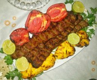 کباب کوبیده زعفرونی اعلا