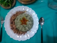 سبزی پلو با تن ماهی :-D