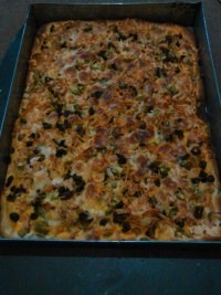 پیتزا مرغ وقارچ خانواده