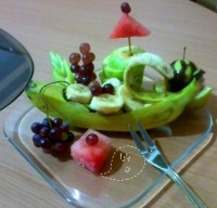 تزیین بشقاب میوه
