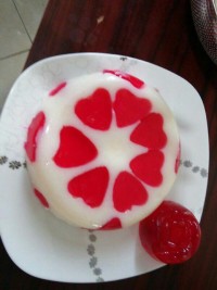 ژله طرح کیک اولین بارم بود مهمون غریبه داشتم خیلی استرس داشتم