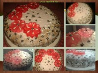 کیک ساده ی تولد