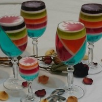 اینم چند جور دیزاین ژله تو جام کار خودم