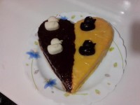 کیک اسفنجی با رویه گاناش