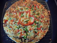 پیتزا گوشت وقارچ