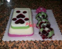 ژله دو طبقه سوپرایز خورده شیشه