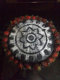 کیک باتزیین پودرقند