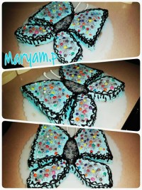 اینم کیک پروانه ای من