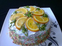 ژلو کیک دو رنگ
