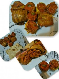 رول کدو و بادمجون