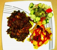 بال مرغ کبابى به سبک مالزى