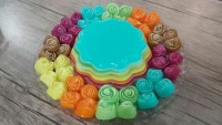 ژله به شکل گل رز
