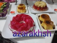 کرم کارامل.ژله کریستال و ژله میوه