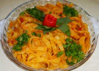 پاستا با گوشت فلفلی