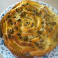 کیک گل رز کشمشی