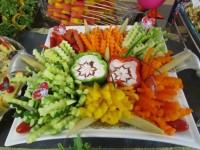 تزیین سینی سبزیجات