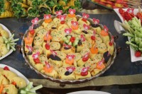 رولت مرغ و ژامبون ساده