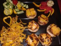 قارچ شکم پر پنیری