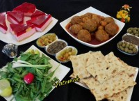 کوفته نخودچی و چیز کیک توت فرنگی