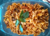 پاستا با سس بادمجان