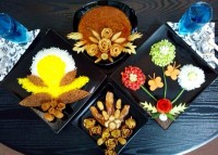 میزناهار من با تم گل